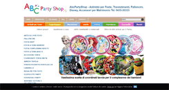 Desktop Screenshot of abcpartyshop.com